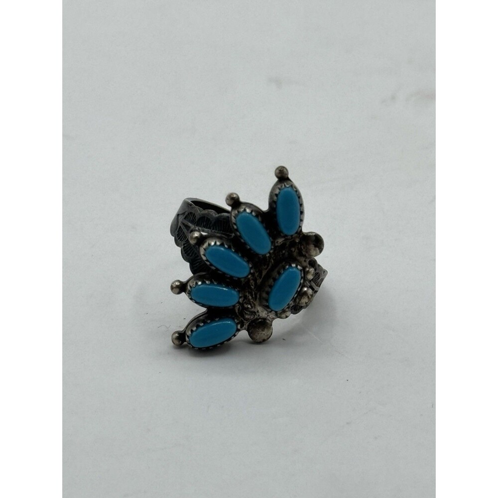 Gorgeous Native American Turquoise Sterling Silver Ring